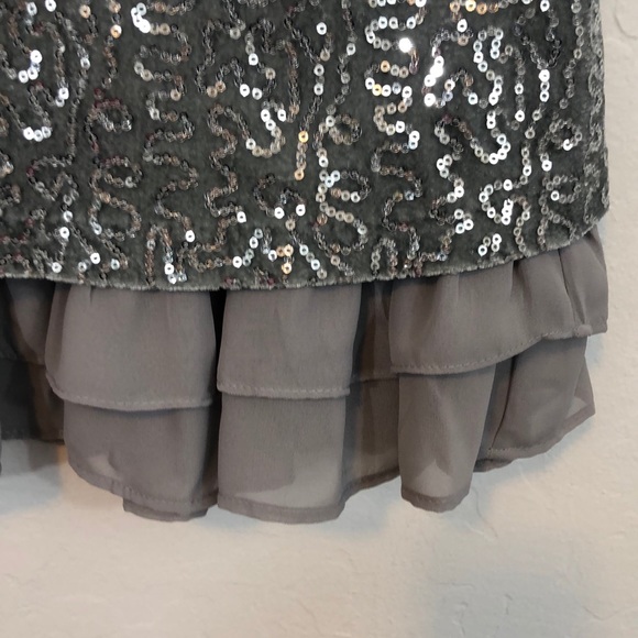 NWT Rare Editions Girls Formal Gray Dress Size 12. - Picture 5 of 13